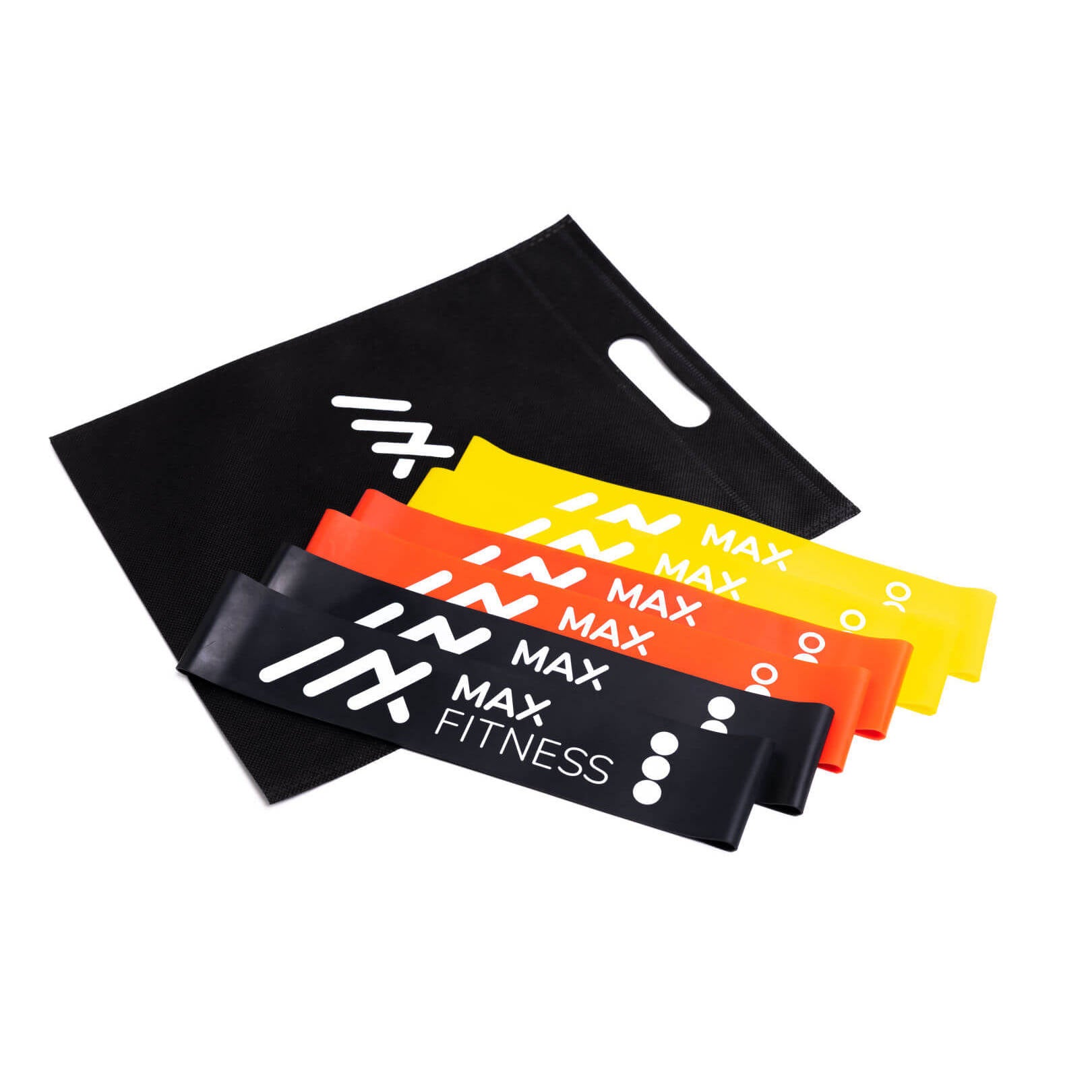 Set bestehend aus 6 Fitnessbändern (Loop) inkl. Tasche