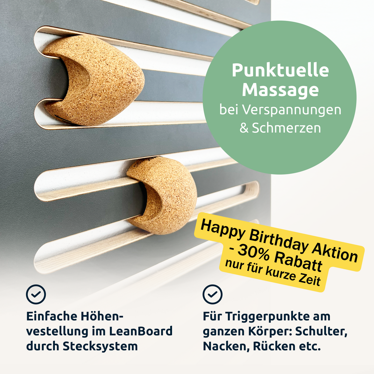 TriggerDuo | 2-teilig | aus Natur-Kork
