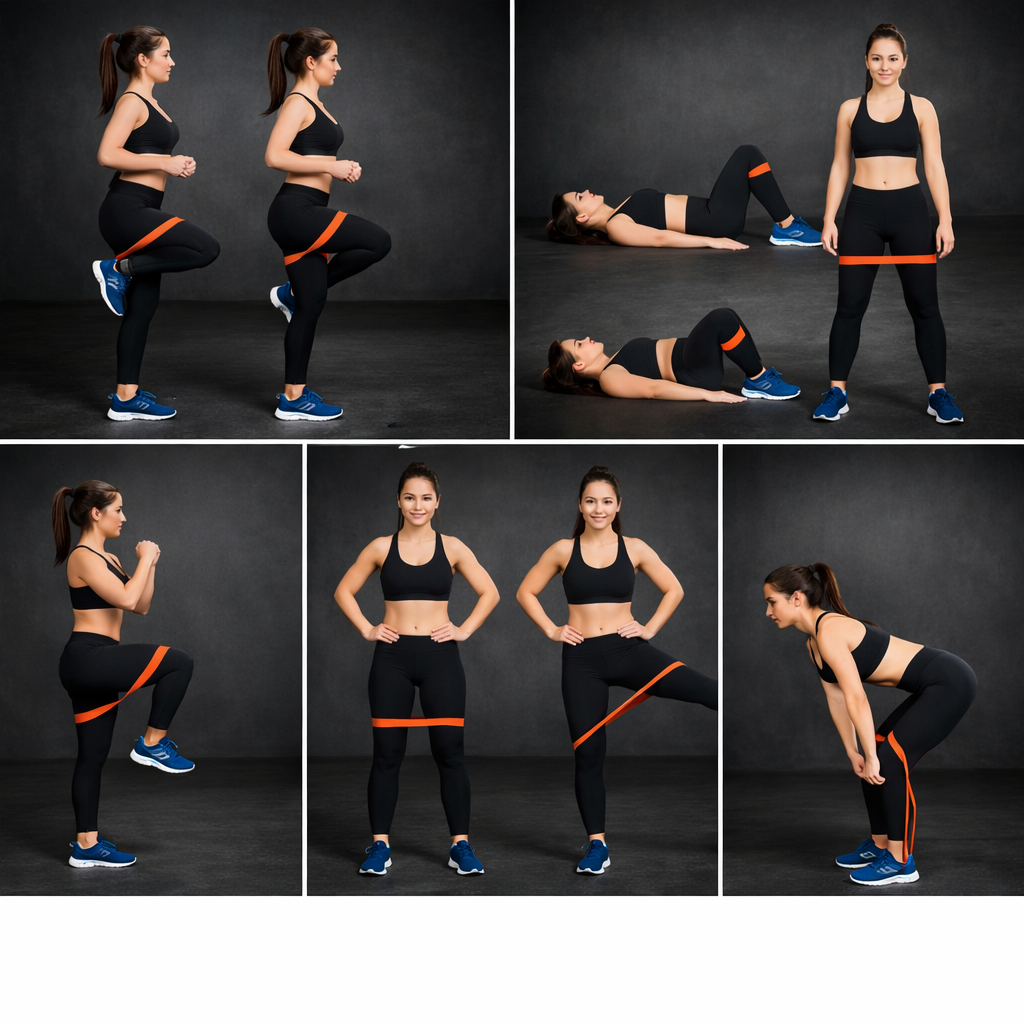 -50% | Fitnessbänder-Set bestehend aus 8 Fitnessbändern inkl. Tasche