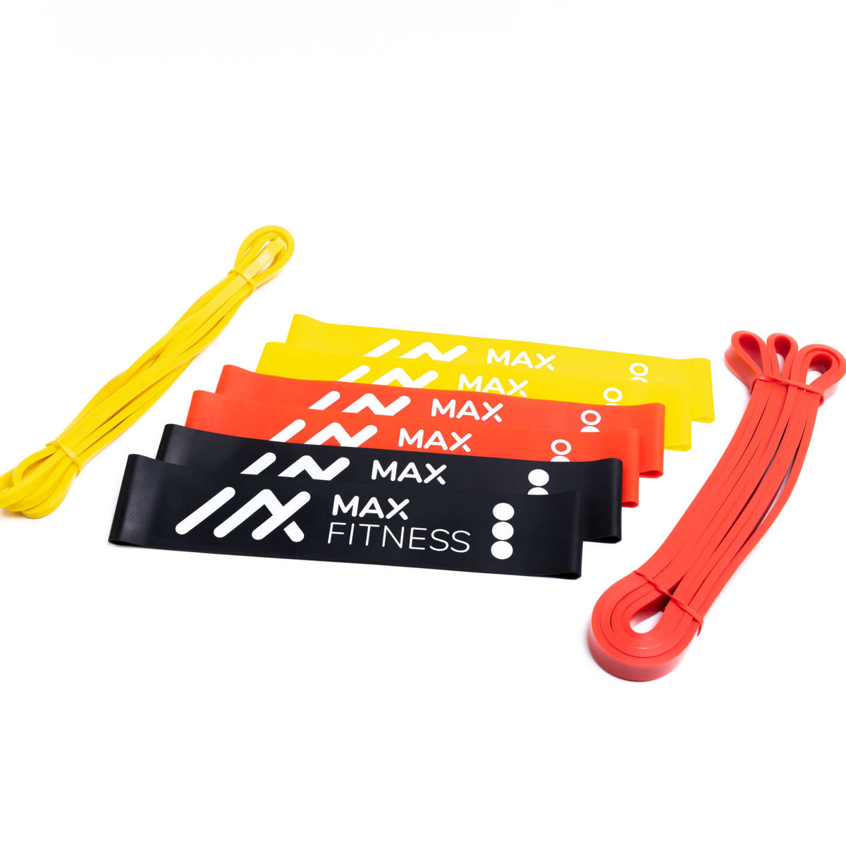 Set bestehend aus 8 Fitnessbändern (Loop) inkl. Tasche